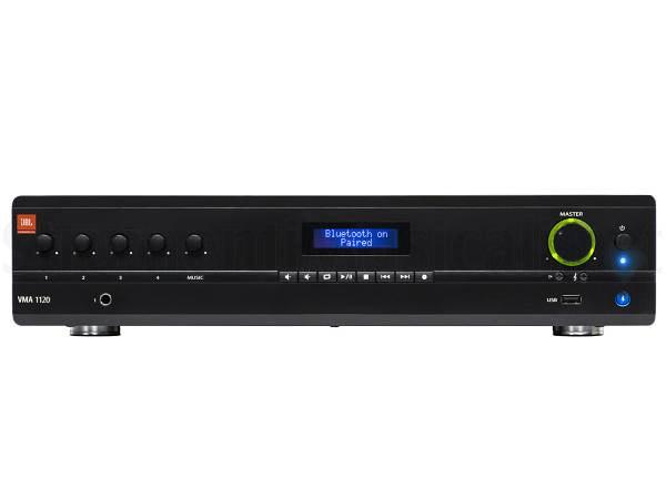 JBL VMA1120 MIXER-AMPLIFIER 1 CHANNEL MIXER/AMPLIFICATORE 1 CANALE CON MEDIAPLAYER USB/BLUETOOTH 120W - TechSoundSystem.com