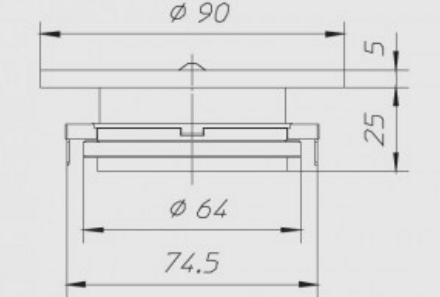 Ciare CT268ND tweeter a compressione con potenza di 250 W e 150 W RMS a 4 Ohm 1" - TechSoundSystem.com