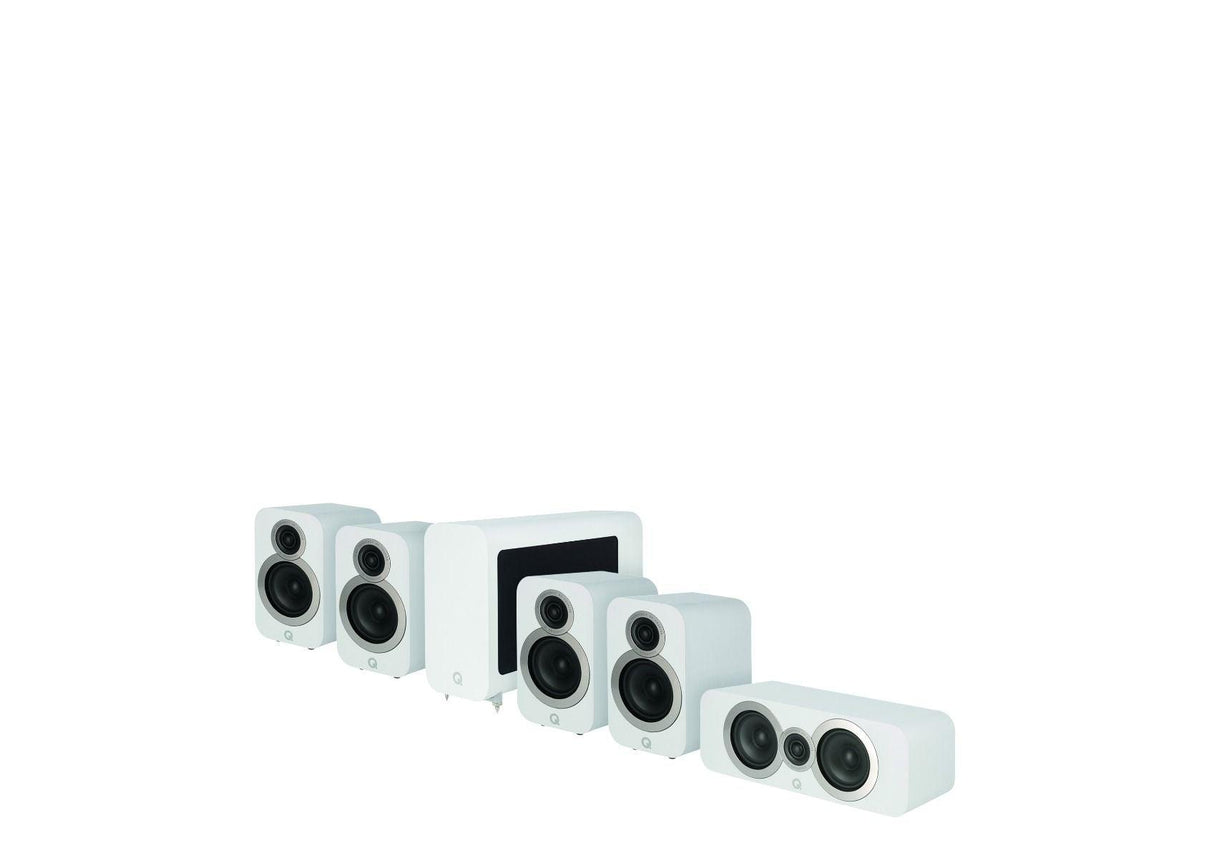 Q Acoustics Q 3010i CINEMA PACK sistema home cinema completo (2 cp Q3010i + Q3090i Centre + Q3060S subwoofer) - TechSoundSystem.com