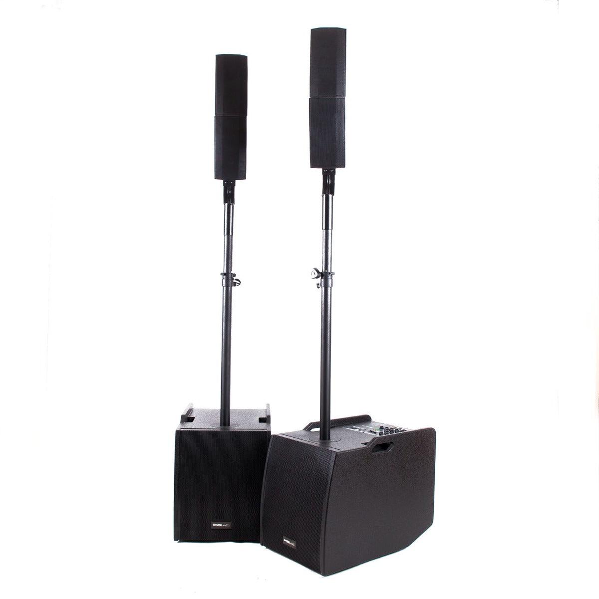 Master Audio COMBO 12 Sistema vertical array 800W RMS amplificato, due subwoofer e due diffusori a colonna - TechSoundSystem.com