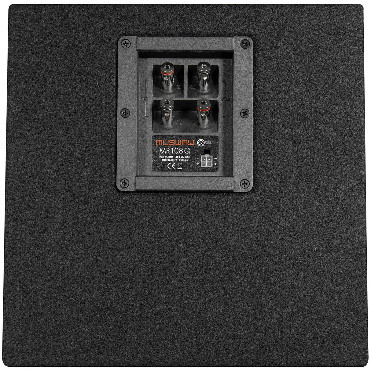 Musway MR108Q subwoofer bassreflex 200mm 2+2 Ohm 400W