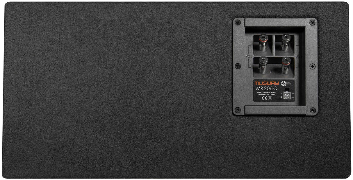 Musway MR206Q subwoofer bassreflex 2 x 165mm 2+2 Ohm 600W