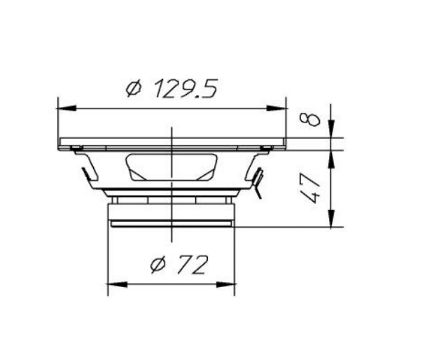 Ciare CW130Z woofer con potenza 100 W e 50 W RMS a 4 Ohm e diametro di 130 mm - TechSoundSystem.com