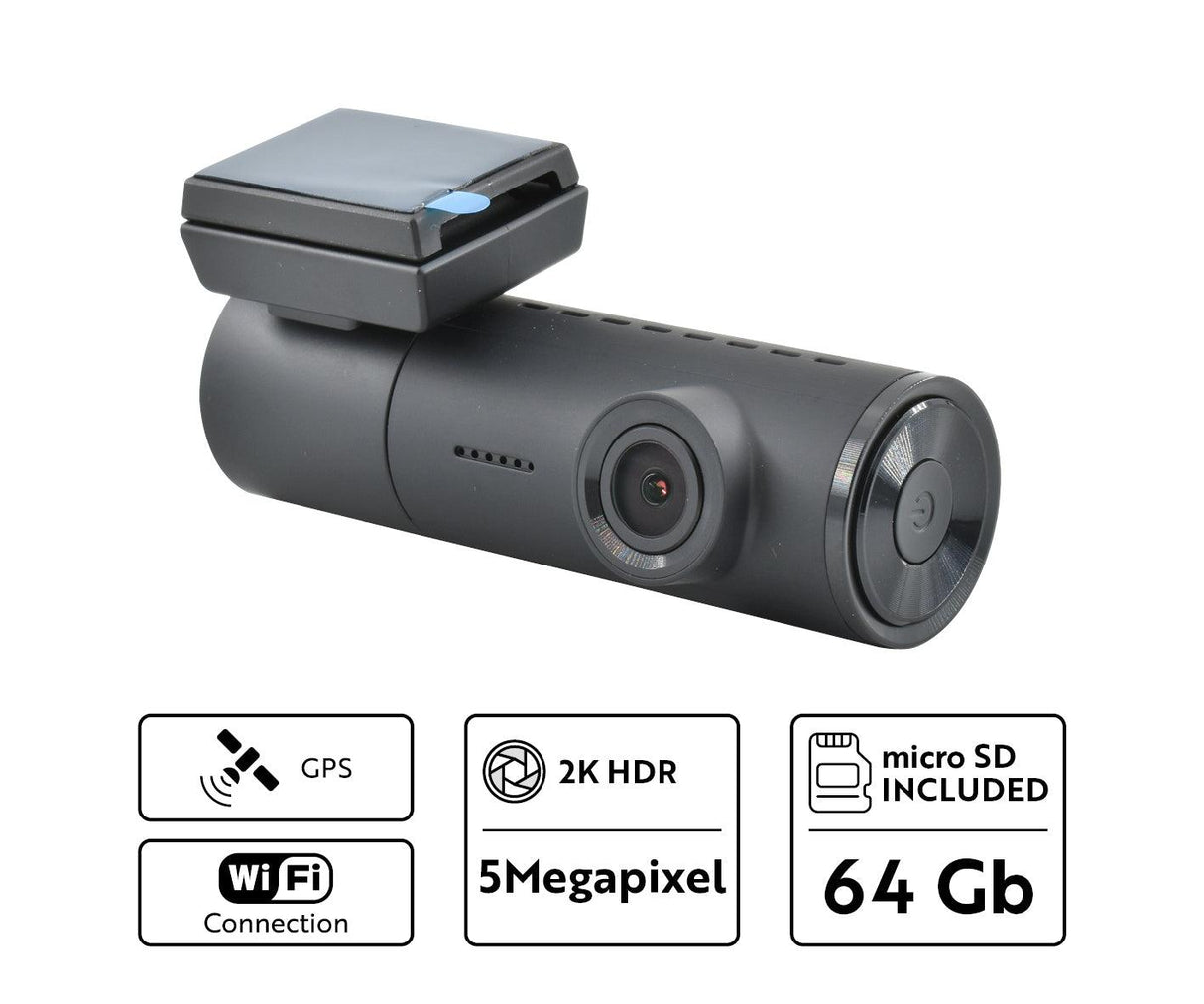 Phonocar VM442 DASHCAM 2K HDR WI-FI / GPS con gestione APP - TechSoundSystem.com