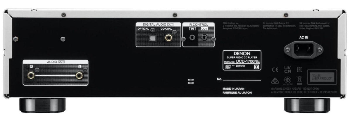 Denon DCD-1700NE lettore CD/SACD con Advanced AL32 Processing Plus - TechSoundSystem.com