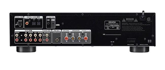 Denon PMA-600NE BLACK Amplificatore Integrato, 2 X 70W, bluetooth e ingresso phono MM - TechSoundSystem.com