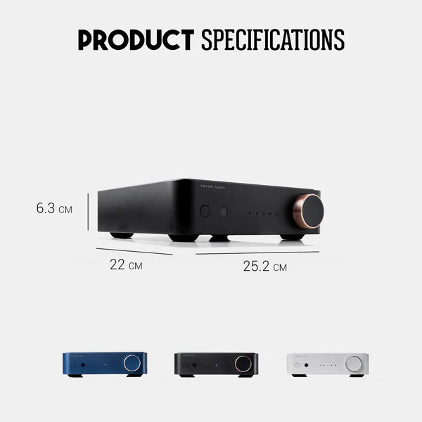 Argon Audio SA2 amplificatore stereo integrato Wi-Fi 2 × 100W 4 ohm classe D con Bluetooth aptX HD e HDMI ARC