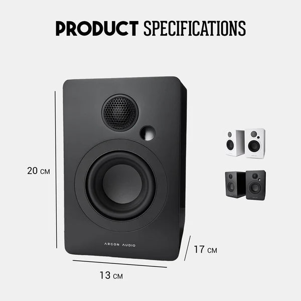 Argon Audio STUDIE 3 coppia diffusori amplificati 2 vie 3.5” 4 x 40W