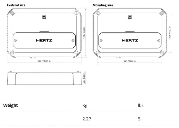 Hertz CP 5.1K amplificatore 5 canali in classe D 1030W