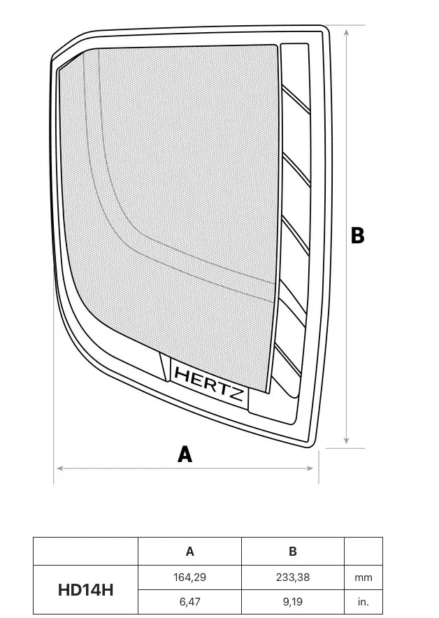 Hertz HD14H kit installazione altoparlanti per Harley Davidson