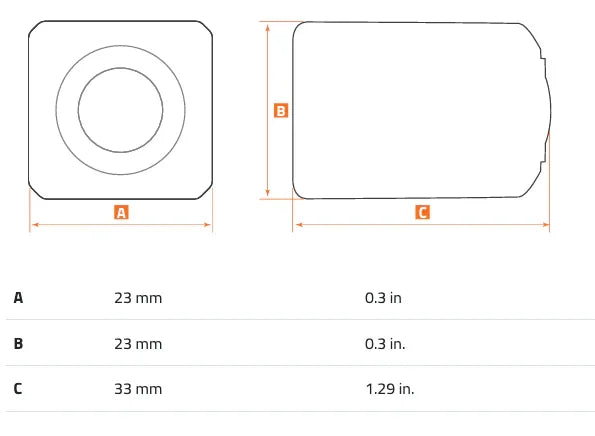 Hertz HM CAM C01 telecamera cablata posteriore ultra compatta 720p a 30fps