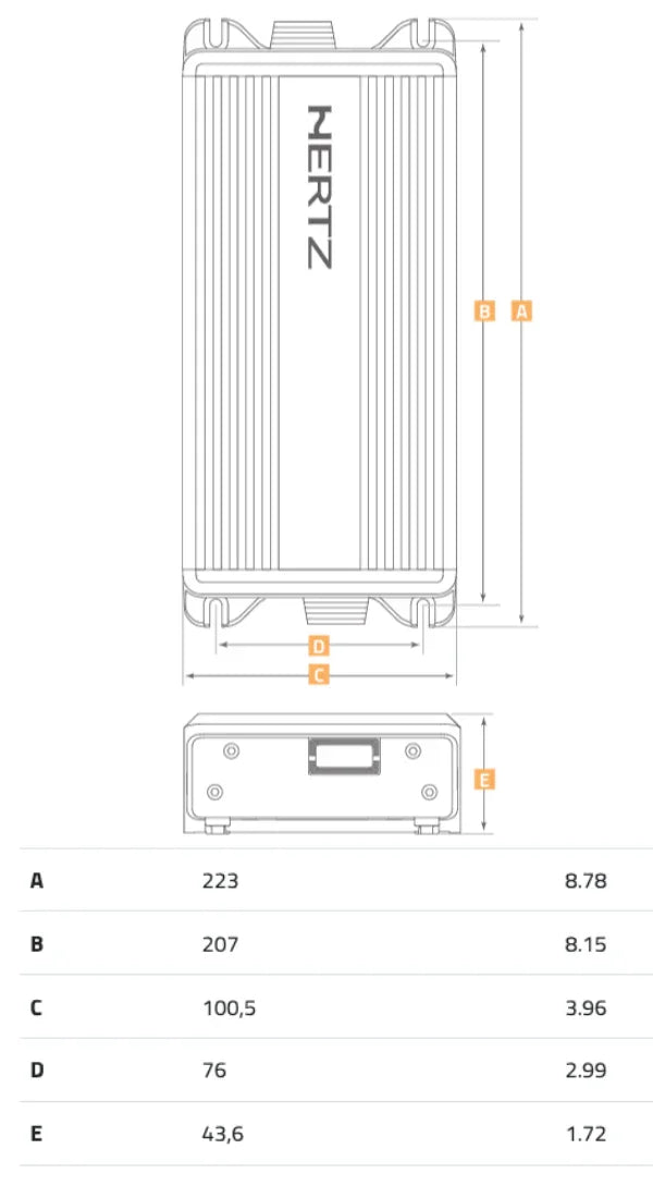 Hertz HMP 4D amplificatore marino 4 canali 600W