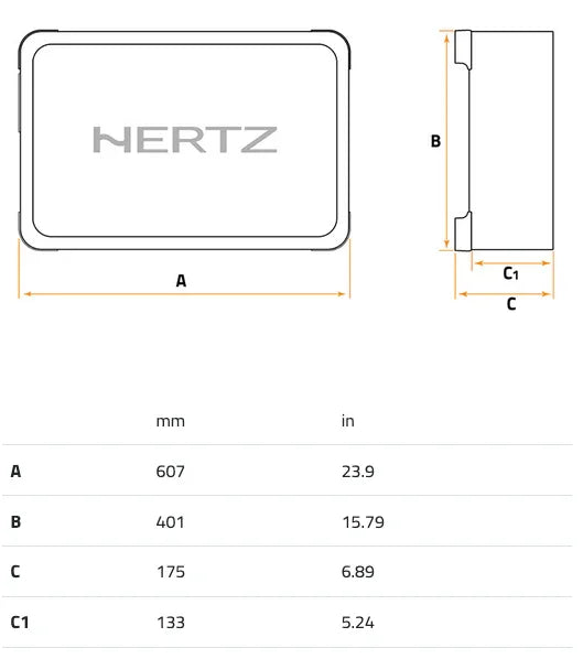 Hertz MPBX 300 S2 Subwoofer in cassa chiusa piatta da 300mm 2 Ohm 1000W