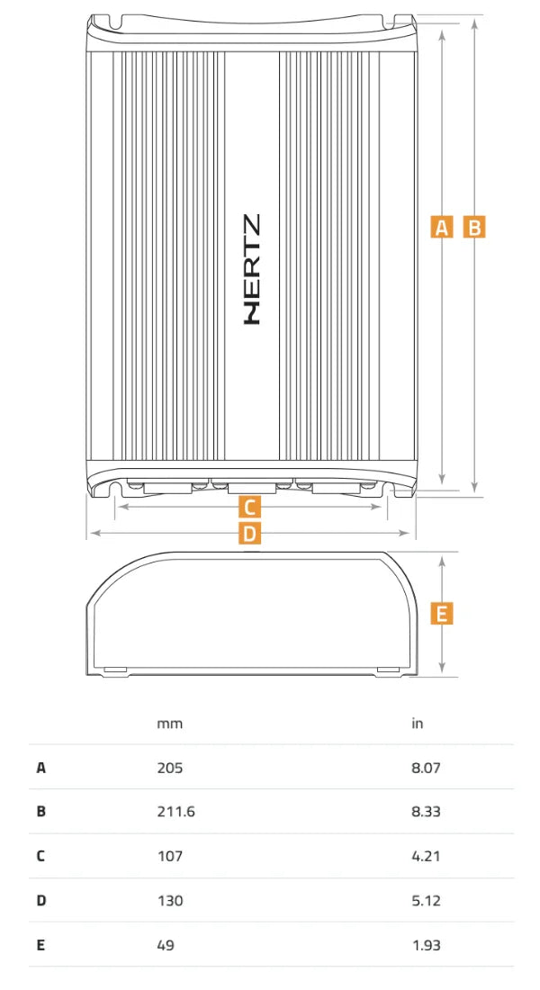 Hertz SP 1.900 amplificatore 1 canale in classe D 1000W