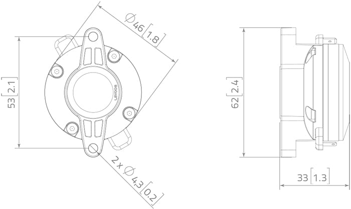 Lavoce DN07.10LM driver a compressione 0,75” 8 Ohm 20W