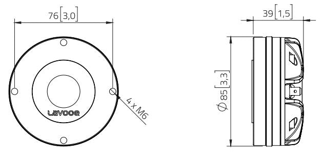 Lavoce DN10.172K driver a compressione da 1” 8 Ohm 110W
