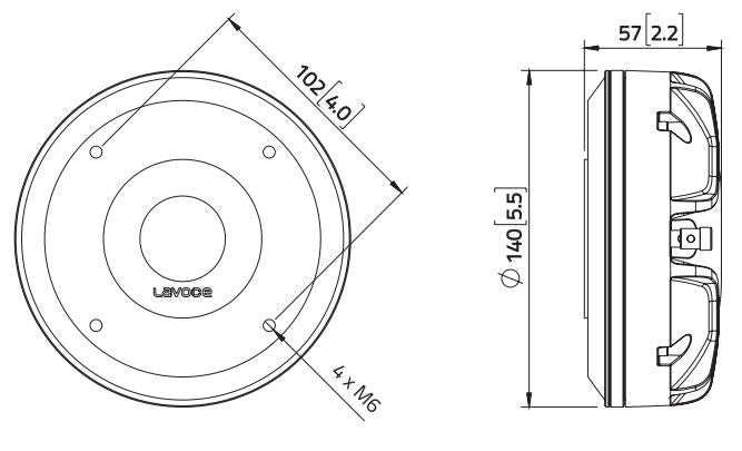 Lavoce DN14.40T driver a compressione da 1,4” 8 Ohm 260W