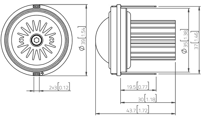 Lavoce TN101.00 tweeter da 1” 8 Ohm 30W