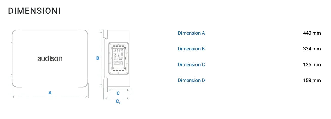 Audison APBX 10 AS2 subwoofer attivo 250mm 800W