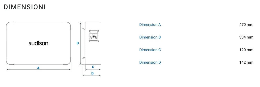 Audison APBX 10 S4S subwoofer in cassa 250mm 4 ohm 800W
