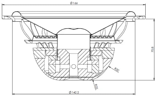 Gladen AEROSPACE 165 DC coppia di mid-woofer High End da 165mm 3 Ohm 135W