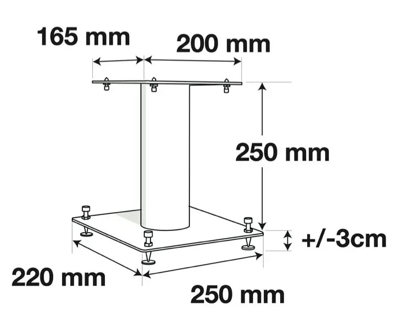Norstone Stylum S supporti diffusori H 25 mm (COPPIA)