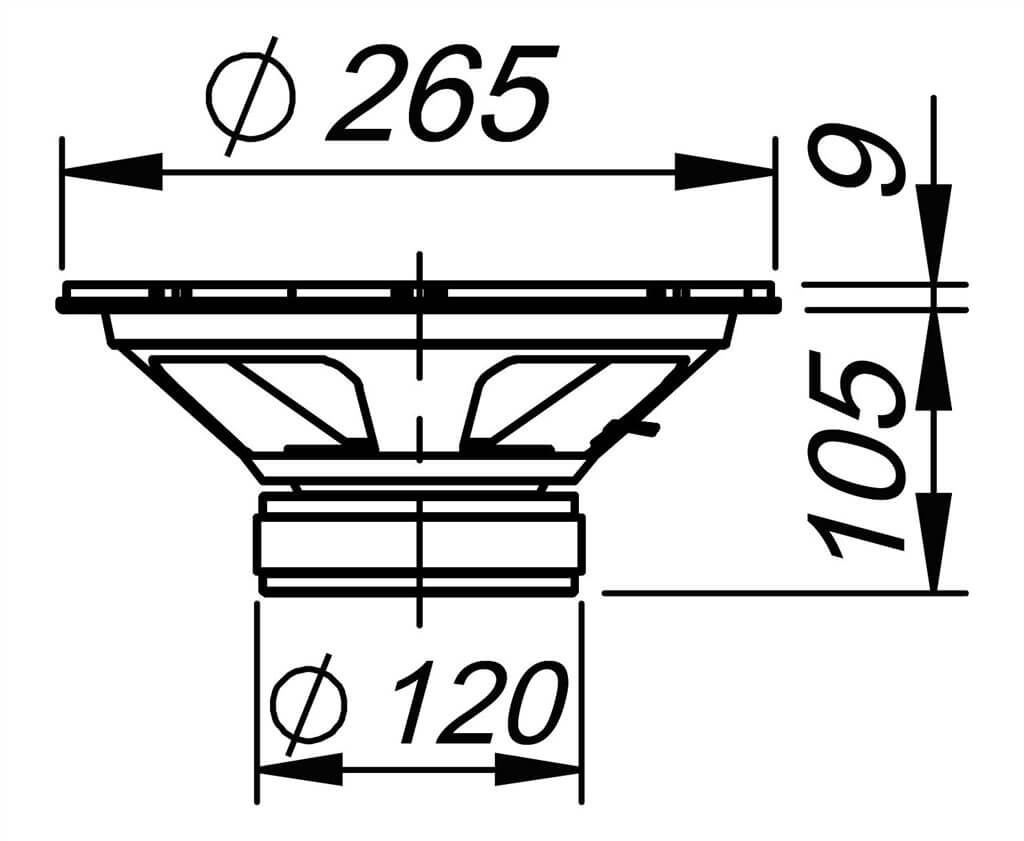 Ciare CME250 woofer con potenza RMS di 220 W a 4 Ohm e diametro di 10" - TechSoundSystem.com