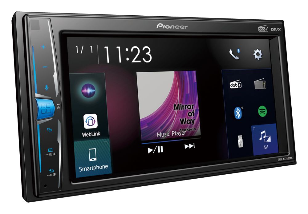 Pioneer DMH-A3300DAB autoradio 2 DIN 6,2" con DAB+ radio digitale, WebLink, Bluetooth - TechSoundSystem.com