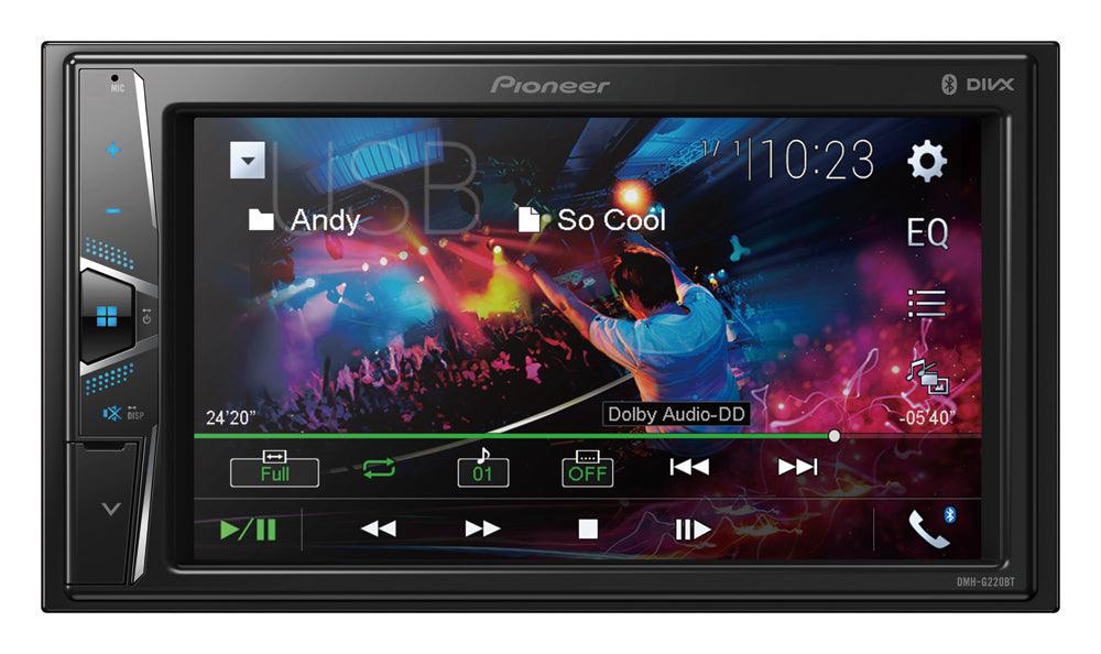 Pioneer DMH-G220BT autoradio 2 din bluetooth, USB, AUX IN - TechSoundSystem.com