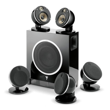 Focal DOME PACK FLAX 5.1 sistema composto da 5 diffusori Dome + Subwoofer attivo, nero, woofer "FLAX" 100 W - TechSoundSystem.com