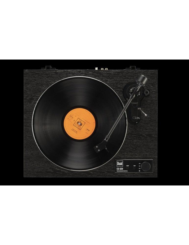 DUAL CS 429 Giradischi totalmente automatico trazione a cinghia con plinto in MDF testina 2M RED - TechSoundSystem.com