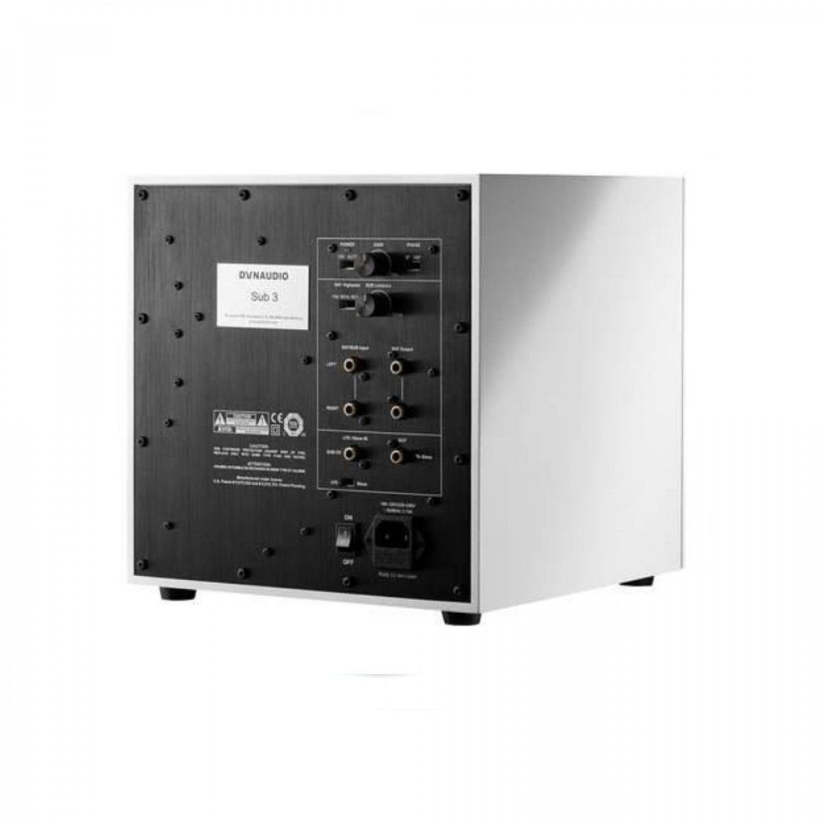 Dynaudio SUB 3 WH Subwoofer Hi-fi Satin WHITE amplificato, Woofer 24Cm, 300W - TechSoundSystem.com