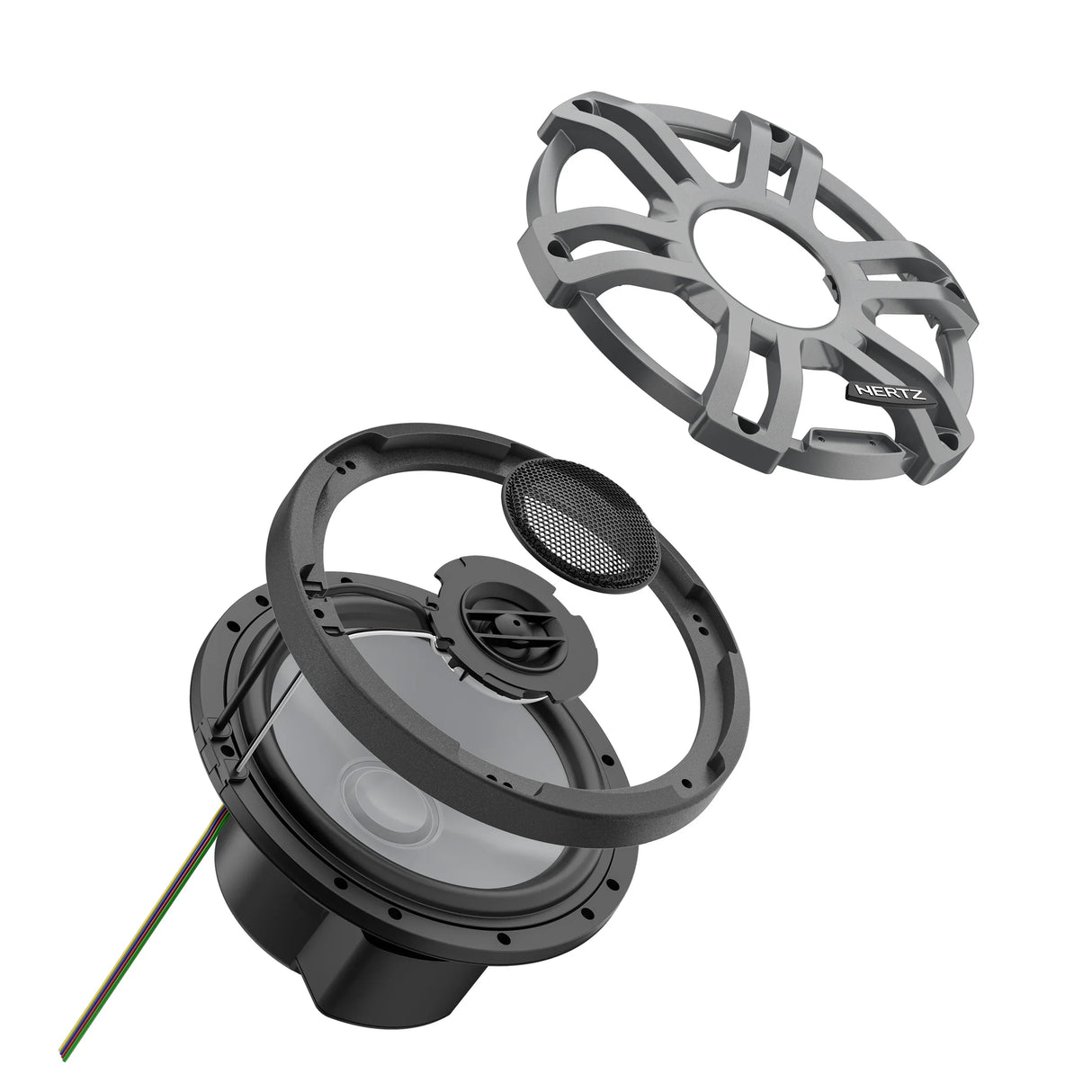 Hertz HMX 7.7 S-LD-SW/G coppia di altoparlanti nautici coassiali high-end 7.7" 4 Ohm 200W