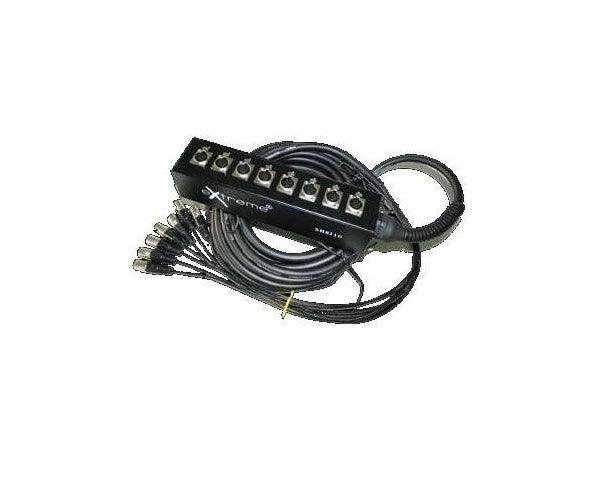 EXTREME SB8I15 STAGEBOX 8 IN 15 MT. STAGEBOX DA PALCO CON 8 INGRESSI XLR FEMMINA / 8 CONNETTORI XLR MASCHIO - TechSoundSystem.com