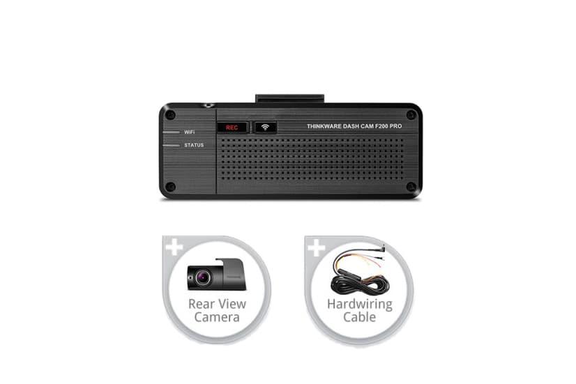 Thinkware F200PRO BUNDLE Dash Cam anteriore + posteriore Full HD 1080p - TechSoundSystem.com