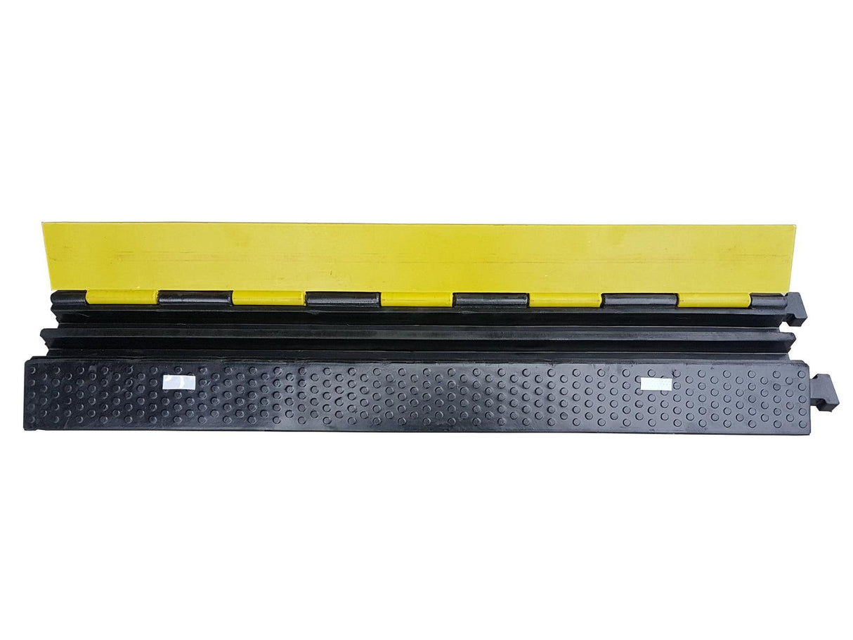 EXTREME CC241 PRO PEDANA PASSACAVO CANALINA CARRABILE DA 1 METRO 2 CANALI DA 30mm 4 RIFLETTORI CARICO 20 TONNELLATE LARGA 250x50mm - TechSoundSystem.com