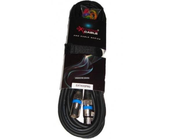 EXTREME CAVO MICROFONO/CASSE 8 METRI 1 CONNETTORE XLR MASCHIO 1 FEMMINA + STRAP + 12 ANELLINI CAVO MICROFONICO 6.5MM CONNETTORI SMONTABILI METALLO ANTISCIVOLO - TechSoundSystem.com
