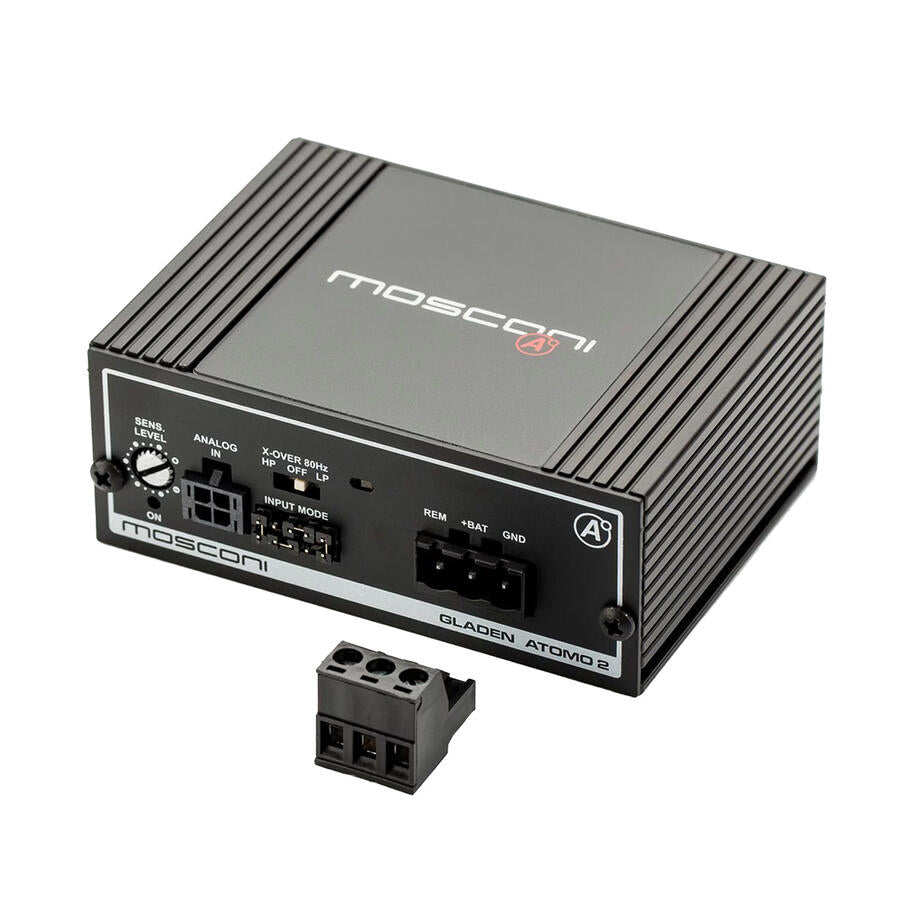 MOSCONI ATOMO 2 24V Amplificatore 2 canali a 24V piccolissimo e potentissimo!