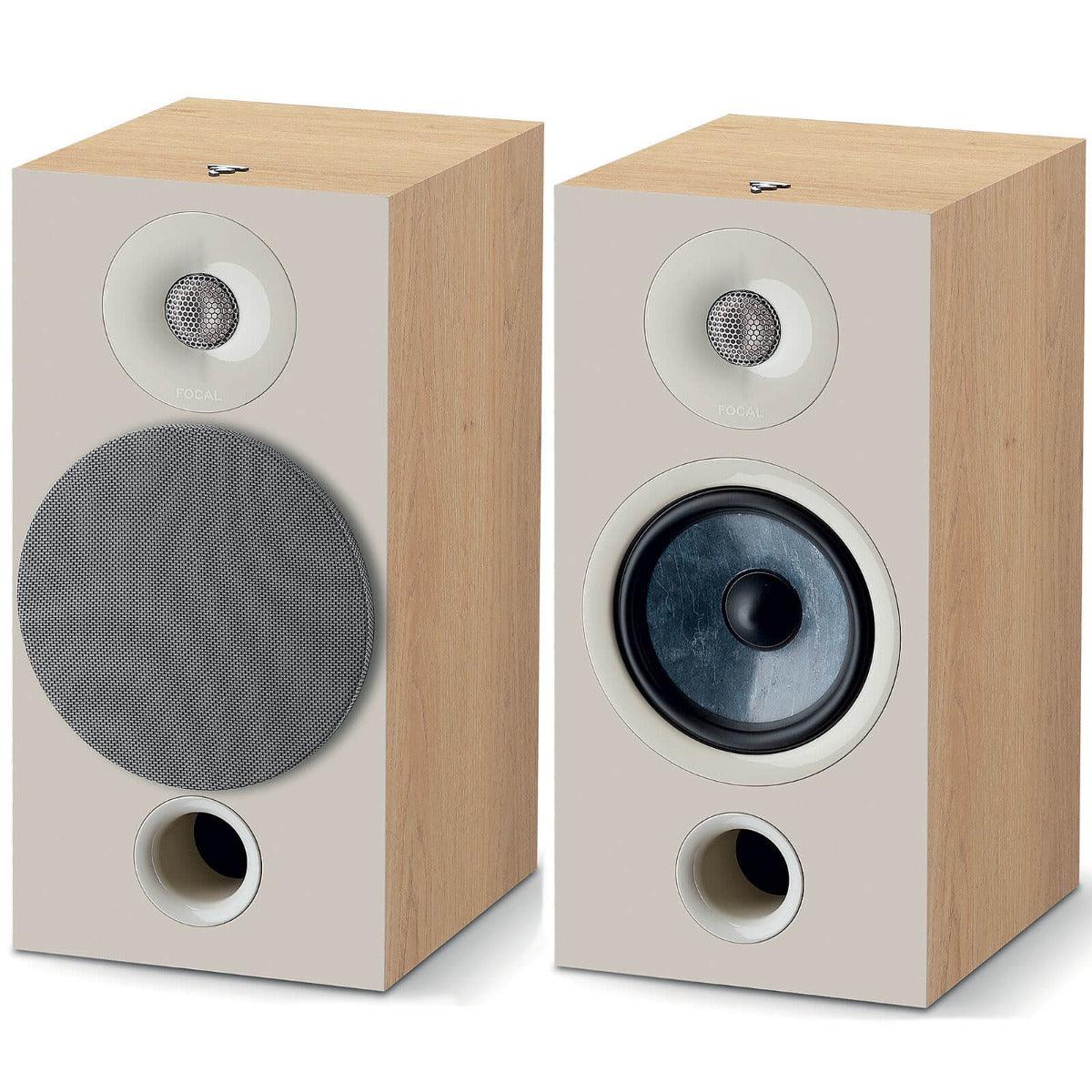 Focal chora 806 COPPIA diffusori passivi da stand, 2 vie, bass reflex, legno chiaro, midwoofer, Slatefiber, tweeter concavo 120 W - TechSoundSystem.com