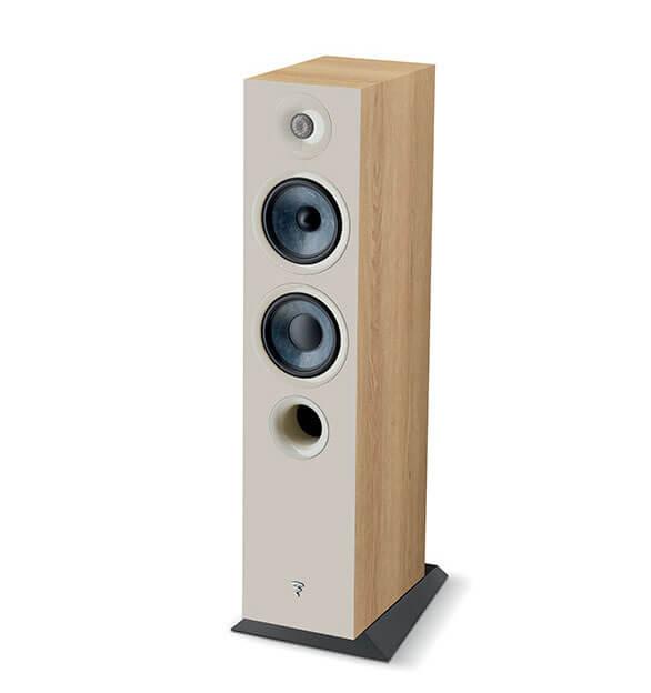Focal chora 816 COPPIA diffusori da pavimento, 2,5 vie, Legno chiaro, bass reflex, Slatefiber, 200 W - TechSoundSystem.com
