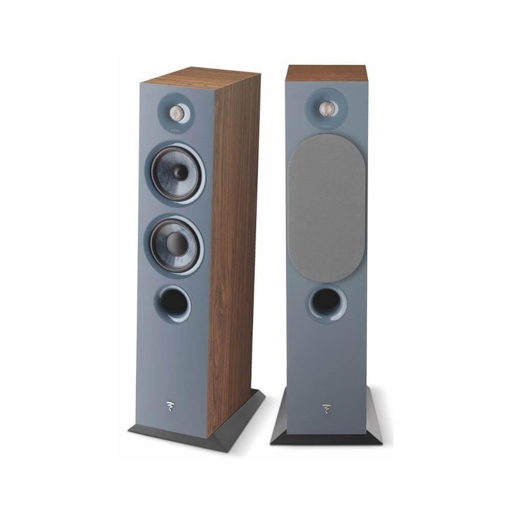 Focal chora 816 COPPIA diffusori da pavimento, 2,5 vie, Legno scuro, bass reflex, Slatefiber, 200 W - TechSoundSystem.com