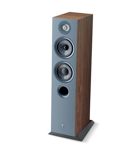 Focal chora 816 COPPIA diffusori da pavimento, 2,5 vie, Legno scuro, bass reflex, Slatefiber, 200 W - TechSoundSystem.com
