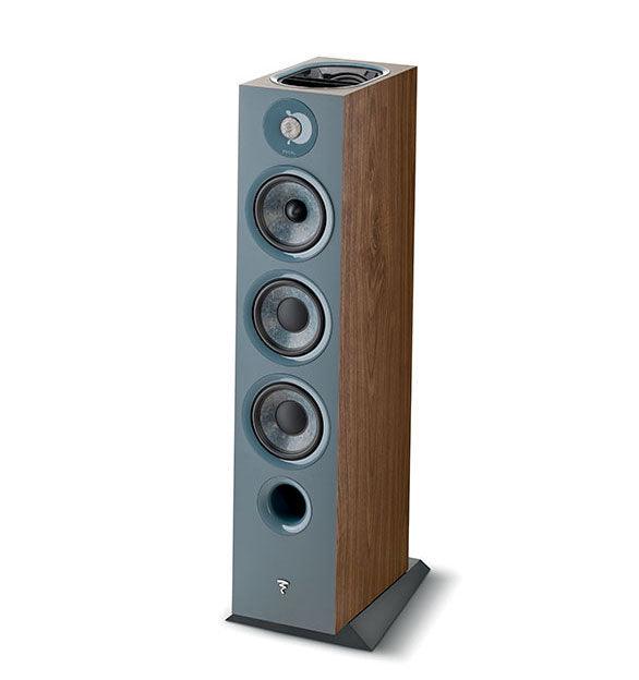 Focal chora 826D COPPIA diffusori da pavimento, Legno Scuro, 3 vie + 1 via per Atmos, 250W - TechSoundSystem.com