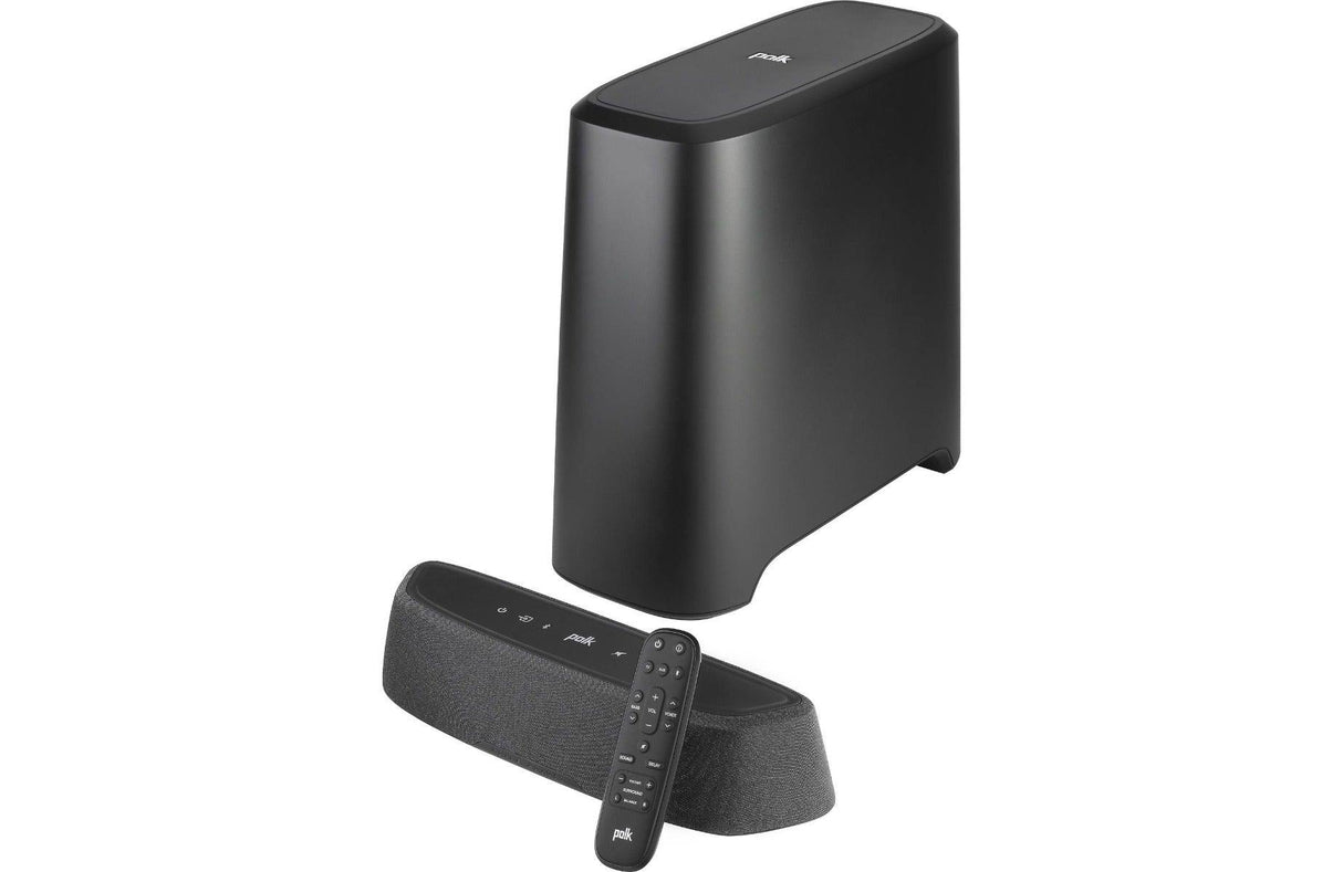 Polk Audio MAGNIFI MINI AX Sistema soundbar ultra compatto con subwoofer wireless, suono 3D grazie a 5 altoparlanti - TechSoundSystem.com