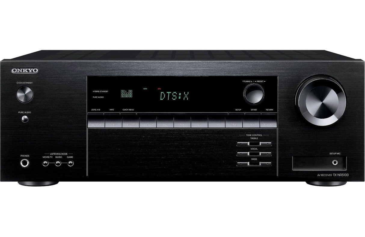 Onkyo TX-NR5100 Sintoamplificatore AV 7.2 canali Servizi streaming integrati, DTS Play-Fi - TechSoundSystem.com