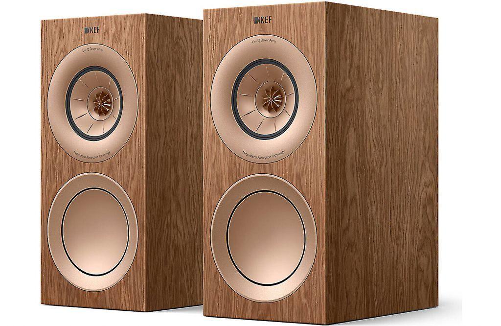 KEF R3 META WALNUT *DEMO* Diffusori da scaffale driver Uni-Q® e MAT (COPPIA) - TechSoundSystem.com