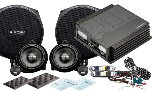 Gladen SU-BMW-RAM-BASIC Kit audio SoundUp ONE 202 BMW a 3 vie + amplificatore PICO V2 6|8 DSP per BMW serie G con unità RAM