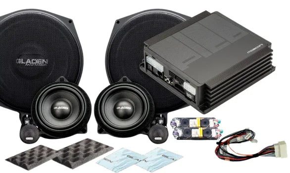 Gladen SU-BMW-S676-BASIC-C Kit audio SoundUp con GA-ONE202BMW + amplificatore Pico V2 8|10 DSP per BMW serie F e G