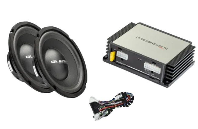 Gladen SU-TE-3SR-ENTRY Kit audio SoundUp Tesla Model 3 o Y con coppia di woofer 200mm + amplificatore Pico V2 6|8 DSP