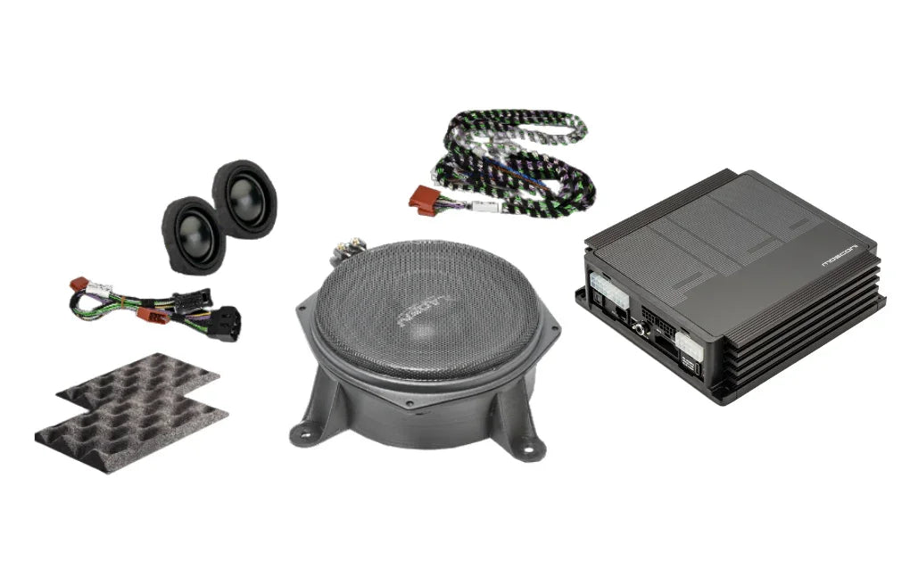 Gladen SU-MB-177-SUB Kit audio SoundUp con Subwoofer da 200mm, coppia di tweeter + amplificatore Pico V2 6|8 DSP per Mercedes Classe A, B